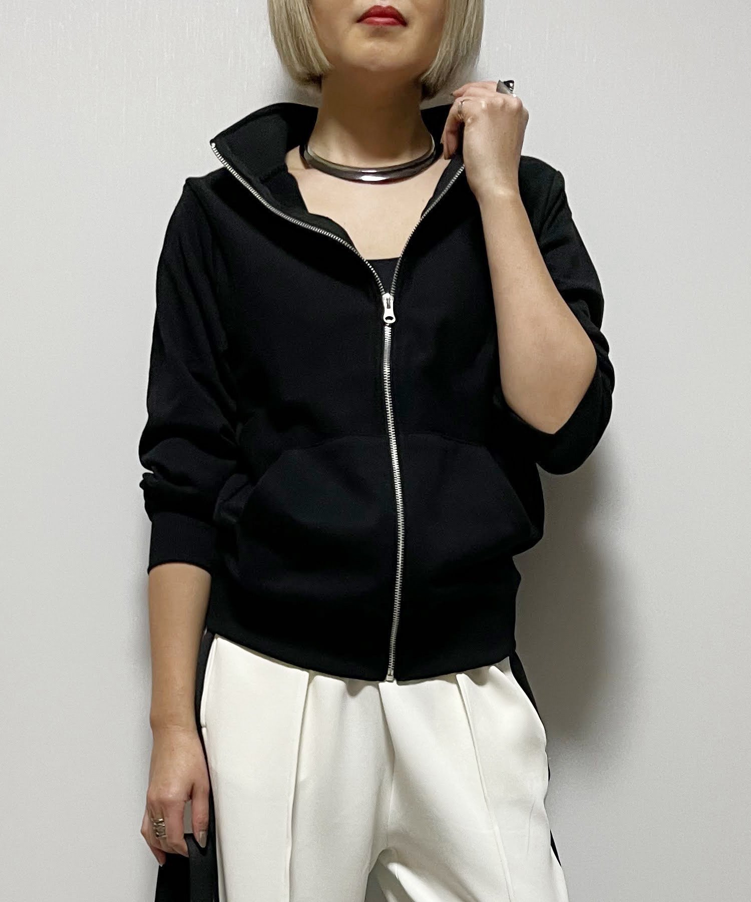 【リラクロ/relaclo】のCHiLL365/ジップアップスタンドカラージャケット インテリア・キッズ・メンズ・レディースファッション・服の通販 founy(ファニー) 　ファッション　Fashion　レディースファッション　Fashion for Women　アウター　Coat / Outerwear Collection　レディースジャケット・軽アウター　Jackets　シアー　Sheer, See-Through　ジップ　Zip, Zipper　ジャケット　Jacket, Outerwear　スタンド　Stand Collar, Upright Stand　トレンド　Trend, Trending Now　ハイネック　High Neck, Mock Neck　ベーシック　Basic, Essential　リラックス　Relax, Relaxed Fit　ブラック|ID: prp329100004672691 ipo3291000000033774719