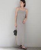 【セレクトモカ/SELECT MOCA】の【サイズ展開あり】ダブルストラップカップ付きリブキャミワンピース ライトグレー-01|ID: prp329100004672718 ipo3291000000033774818