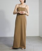 【セレクトモカ/SELECT MOCA】の【サイズ展開あり】ダブルストラップカップ付きリブキャミワンピース キャメル-04|ID: prp329100004672718 ipo3291000000033774825