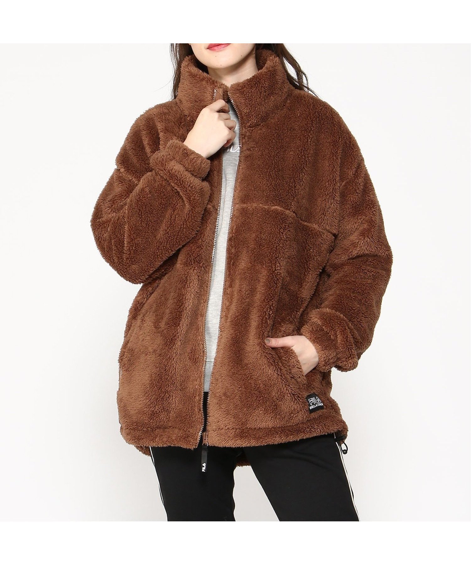 【ニッキー/nikki】のFILA/ジップボア インテリア・キッズ・メンズ・レディースファッション・服の通販 founy(ファニー) 　ファッション　Fashion　レディースファッション　Fashion for Women　シンプル　Simple, Minimal　冬　Winter / This Winter　BE|ID: prp329100004672719 ipo3291000000033774819