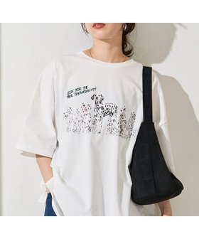 【フリークスストア/FREAK'S STORE】のダルメシアン プリント 半袖 Tシャツ【限定展開】 25SS 人気、トレンドファッション・服の通販 founy(ファニー) ファッション Fashion レディースファッション Fashion for Women トップス・カットソー Cut & Sew Tops シャツ・ブラウス・オフィスカジュアル Elegant Blouses & Button-Ups ロングTシャツ・Tシャツ Longline T-Shirts & Tees 2025年 2025 2025春夏・S/S Spring/Summer 2025 SS25 おすすめ Recommended / Our Picks アニマル Animal Print キャップ Cap, Baseball Cap クール Cool, Chic サンダル Sandals, Summer Shoes スニーカー Sneakers, Trainers スラックス Slacks, Dress Pants デニム Denim, Jeans Material プリント Print, Printed Pattern エレガント 上品 Elegant 半袖 Short Sleeve, Half Sleeve 夏 Summer 定番 Standard, Basic Item S/S・春夏 SS, Spring/Summer, Warm Season 犬 Dog |ID:prp329100004672845