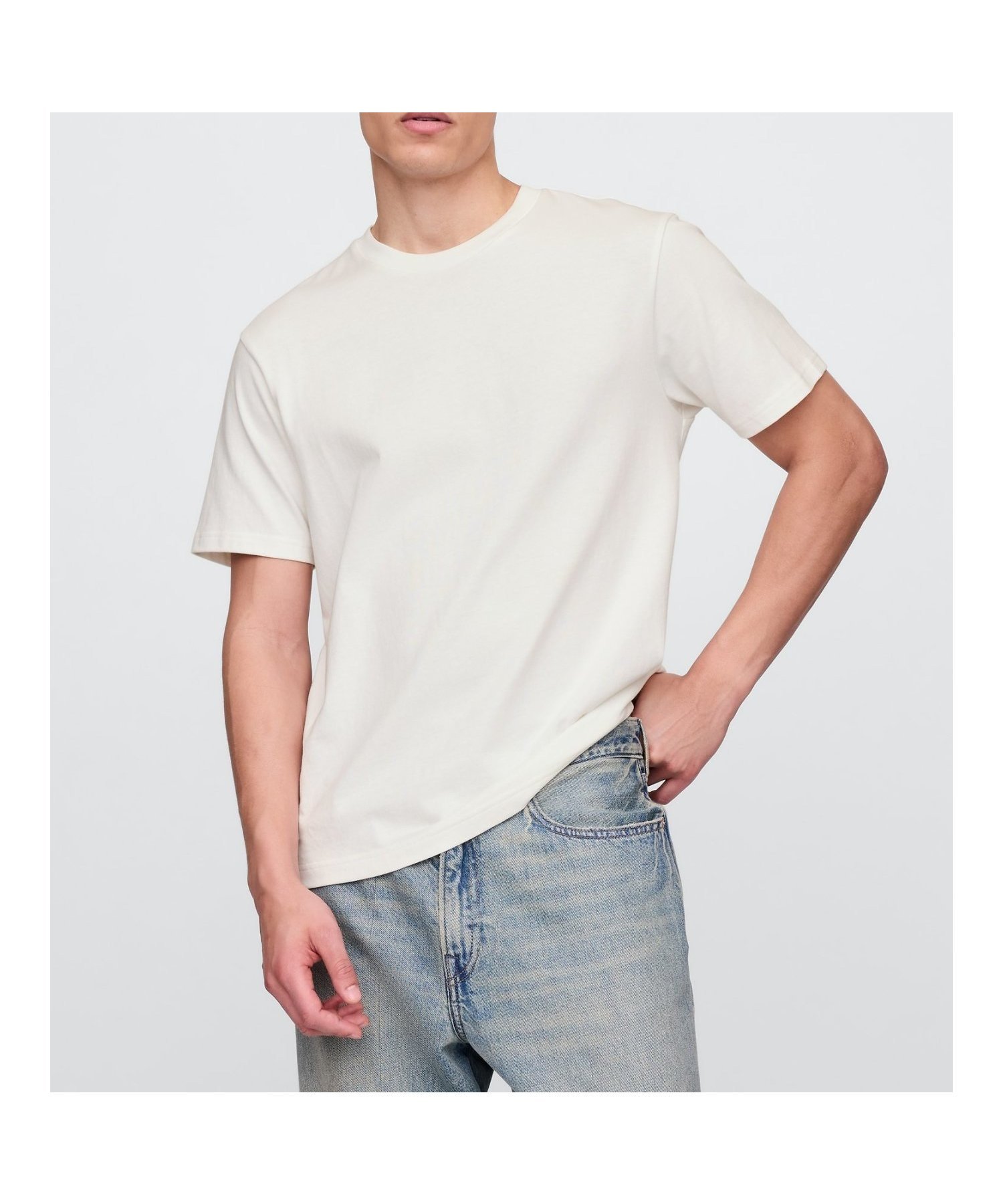 【ギャップ/GAP】のヘビーウェイト オリジナルTシャツ インテリア・キッズ・メンズ・レディースファッション・服の通販 founy(ファニー) 　ファッション　Fashion　レディースファッション　Fashion for Women　トップス・カットソー　Cut & Sew Tops　シャツ・ブラウス・オフィスカジュアル　Elegant Blouses & Button-Ups　ロングTシャツ・Tシャツ　Longline T-Shirts & Tees　半袖　Short Sleeve, Half Sleeve　NEW_OFF_WHITE|ID: prp329100004672848 ipo3291000000033775319