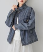 【ラジュール/Lajour】のビンテージ風デニムジャケット 人気、トレンドファッション・服の通販 founy(ファニー) ファッション Fashion レディースファッション Fashion for Women アウター Coat / Outerwear Collection レディースジャケット・軽アウター Jackets デニムジャケット / カジュアルアウター Denim Jackets インナー Innerwear ウォッシュ Washed Finish ショルダー Shoulder, Shoulder Strap ジャケット Jacket, Outerwear スタンド Stand Collar, Upright Stand デニム Denim, Jeans Material ドロップ Drop Shoulder, Dropped Style ビンテージ Vintage, Retro Style ルーズ Loose, Oversized ロング Long, Long-Length ヴィンテージ Vintage Style 定番 Standard, Basic Item 春 Spring 秋 Autumn thumbnail インディゴ|ID: prp329100004672851 ipo3291000000033861111