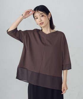 【コムサイズム/COMME CA ISM】のシアーコンビ カットソー 人気、トレンドファッション・服の通販 founy(ファニー) ファッション Fashion レディースファッション Fashion for Women トップス・カットソー Cut & Sew Tops カットソー・ベーシックTシャツ Cut-and-Sewn Tops / Stretch Tees & Basics インナー Innerwear カットソー Cut and Sewn Top シアー Sheer, See-Through シフォン Chiffon, Lightweight Fabric シンプル Simple, Minimal ジャケット Jacket, Outerwear センター Center, Center Line デコルテ Décolleté, Neckline エレガント 上品 Elegant ビジネス 仕事 通勤 Business / Work / Commuting |ID:prp329100004672894