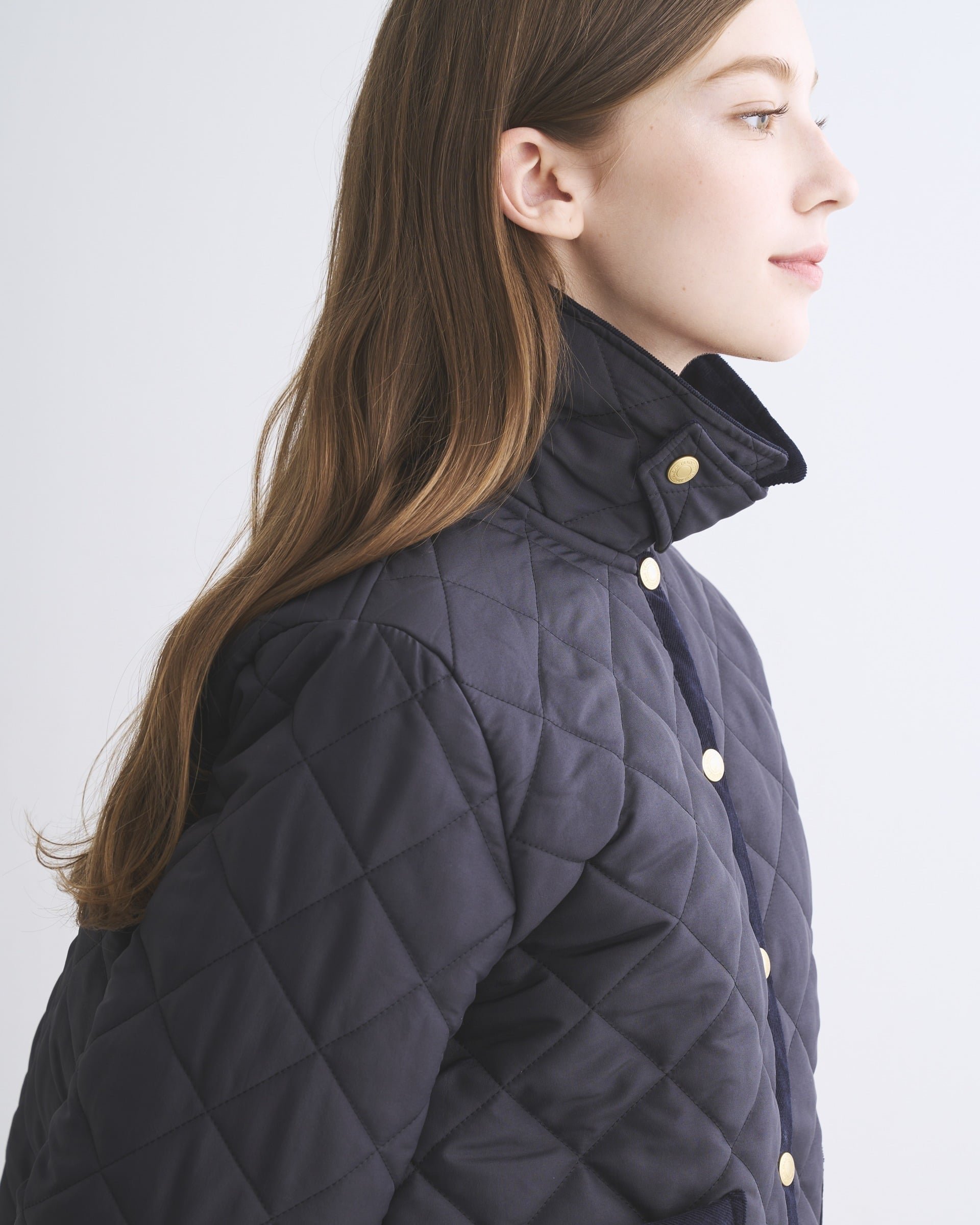 【トラディショナル ウェザーウェア/TWW / Traditional Weatherwear】のWAVERLY A-LINE インテリア・キッズ・メンズ・レディースファッション・服の通販 founy(ファニー) 　ファッション　Fashion　レディースファッション　Fashion for Women　キルティング　Quilted, Quilting　クラシック　Classic, Timeless Style　コーデュロイ　Corduroy, Cord Fabric　ショート　Short, Short Length　ジャケット　Jacket, Outerwear　ドット　Polka Dot, Dot Pattern　フィット　Fit, Slim Fit　ミドル　Middle Length, Mid Height　ロング　Long, Long-Length　人気　Popular, Best Seller　ネイビー|ID: prp329100004672897 ipo3291000000033891239