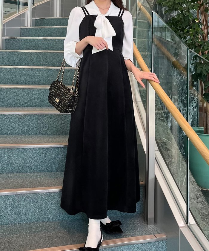 【ジュノア/JUNOAH】のべロアフレアキャミワンピース インテリア・キッズ・メンズ・レディースファッション・服の通販 founy(ファニー) https://founy.com/ ファッション Fashion レディースファッション Fashion for Women ワンピース Dresses キャミソールワンピース Camisole Dresses |ID: prp329100004672901 ipo3291000000033775526