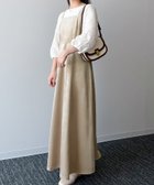 【ジュノア/JUNOAH】のべロアフレアキャミワンピース アイボリー|ID: prp329100004672901 ipo3291000000033775529