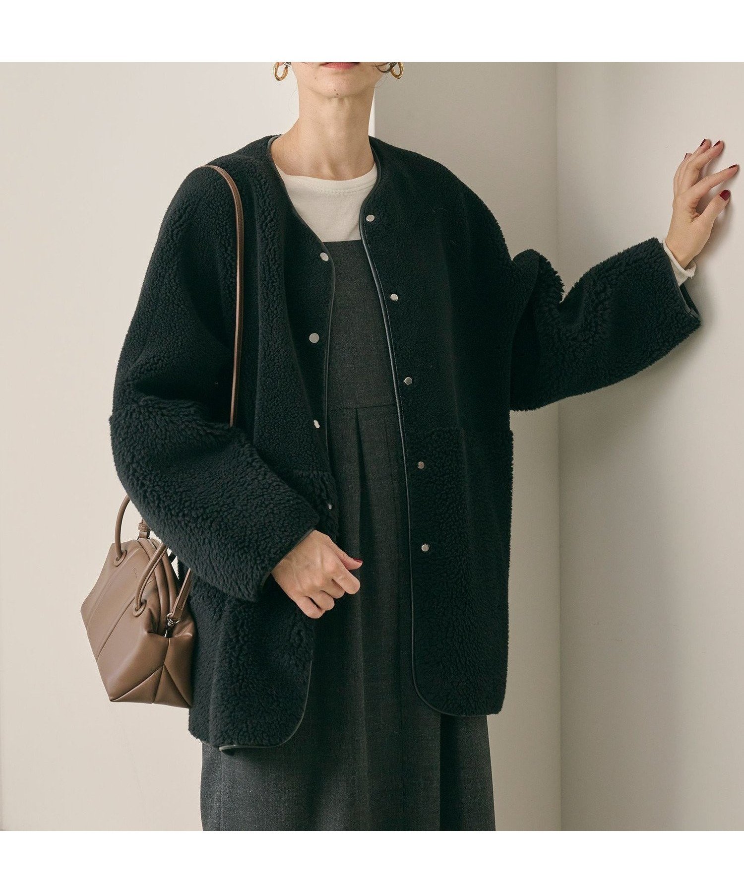 【ビューティ&ユース ユナイテッドアローズ/BEAUTY&YOUTH / UNITED ARROWS】の【WEB限定】ボア*フェイクムートン リバーシブルジャケット インテリア・キッズ・メンズ・レディースファッション・服の通販 founy(ファニー) 　ファッション　Fashion　レディースファッション　Fashion for Women　アウター　Coat / Outerwear Collection　レディースジャケット・軽アウター　Jackets　インナー　Innerwear　シンプル　Simple, Minimal　スウェット / スエット　Sweatshirt, Sweatwear　スリーブ　Sleeve, Long Sleeve / Short Sleeve　パイピング　Piping, Trim Design　フェイクムートン　Faux Shearling, Faux Mouton　ベスト　Vest, Waistcoat　ボトム　Bottoms, Lower Wear　リバーシブル　Reversible, Two-Sided　おすすめ　Recommended / Our Picks　BLACK|ID: prp329100004672904 ipo3291000000033925868