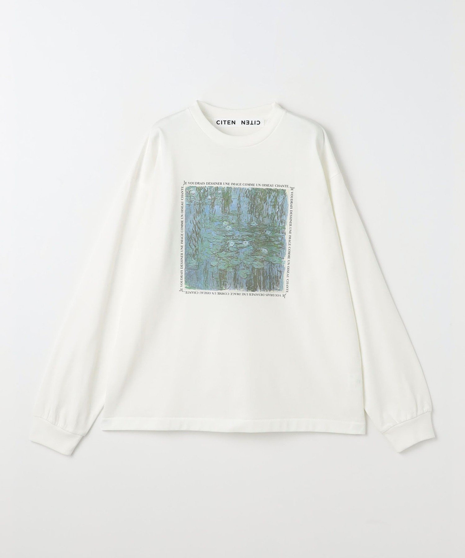 【シテン/CITEN】のCITEN ファインアートロンT インテリア・キッズ・メンズ・レディースファッション・服の通販 founy(ファニー) ファッション Fashion レディースファッション Fashion for Women トップス・カットソー Cut & Sew Tops ロングTシャツ・Tシャツ Longline T-Shirts & Tees カットソー Cut and Sewn Top カーディガン Cardigan, Knitwear グラフィック Graphic, Graphic Design シンプル Simple, Minimal トレンド Trend, Trending Now ビスチェ Bustier, Corset Top フィット Fit, Slim Fit フランス France, French プリント Print, Printed Pattern ベスト Vest, Waistcoat モダン Modern, Contemporary ルーズ Loose, Oversized おすすめ Recommended / Our Picks LT.BLUE|ID: prp329100004672912 ipo3291000000034579876