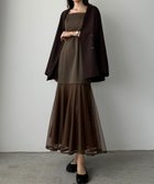 【ジュノア/JUNOAH】のLouere マーメイドキャミワンピース ブラウン|ID: prp329100004672918 ipo3291000000033775597
