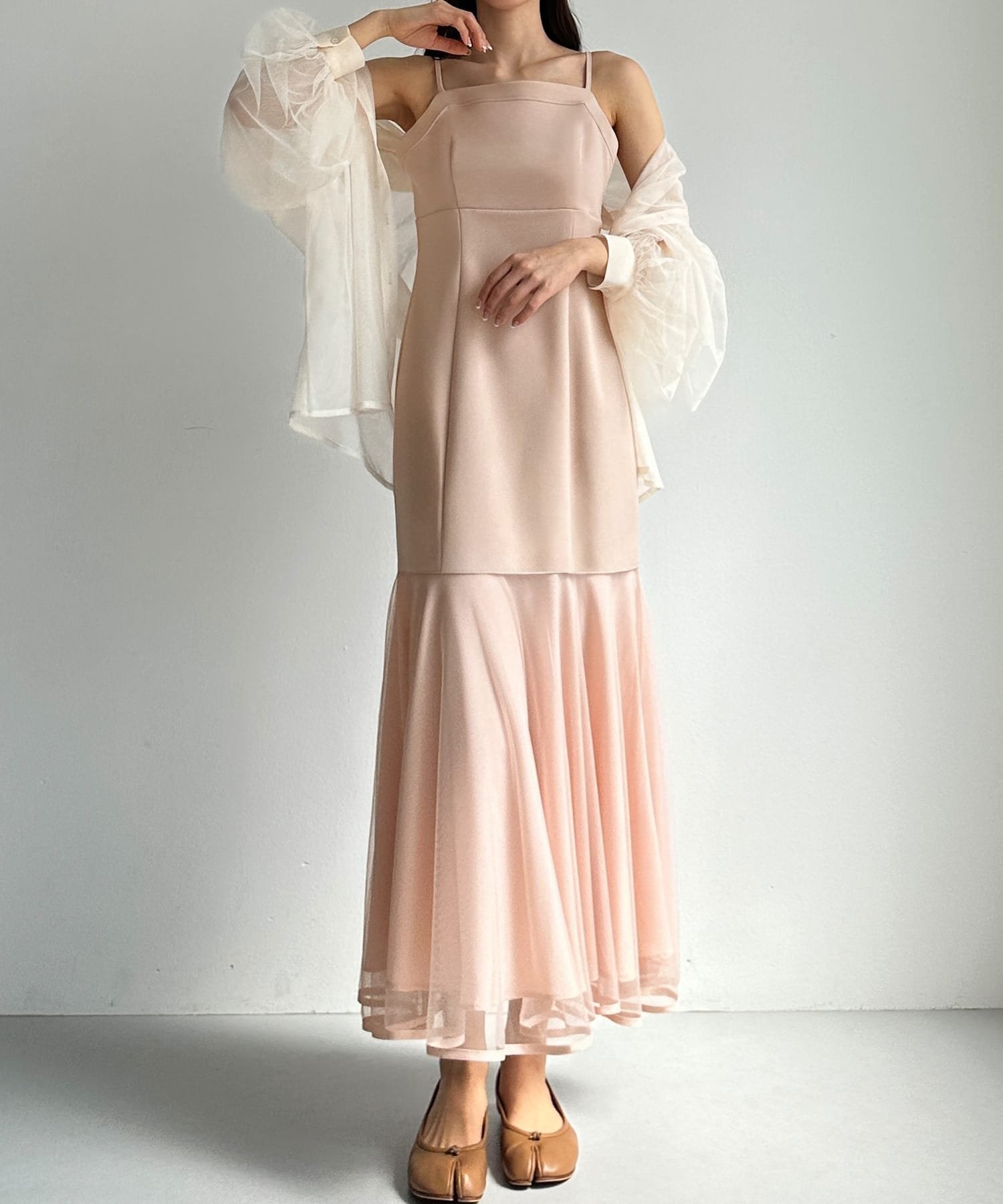 【ジュノア/JUNOAH】のLouere マーメイドキャミワンピース インテリア・キッズ・メンズ・レディースファッション・服の通販 founy(ファニー) 　ファッション　Fashion　レディースファッション　Fashion for Women　ワンピース　Dresses　キャミソールワンピース　Camisole Dresses　ピンク|ID: prp329100004672918 ipo3291000000033775600