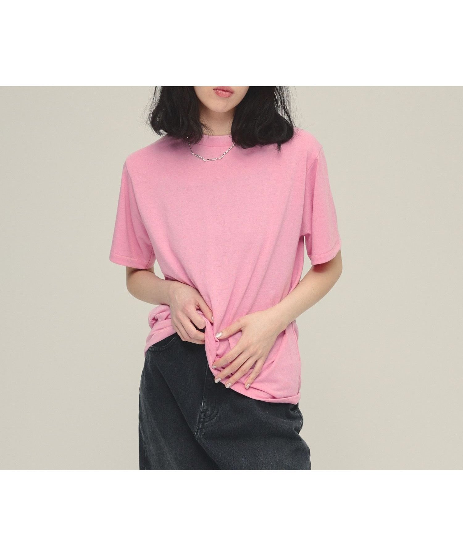 【ジーナシス/JEANASiS】のLinen Comfort Tee インテリア・キッズ・メンズ・レディースファッション・服の通販 founy(ファニー) 　ファッション　Fashion　レディースファッション　Fashion for Women　おすすめ　Recommended / Our Picks　リネン　Linen, Linen Fabric　リラックス　Relax, Relaxed Fit　ルーズ　Loose, Oversized　吸水　Absorbent, Quick-Dry　ピンク|ID: prp329100004672930 ipo3291000000033925120