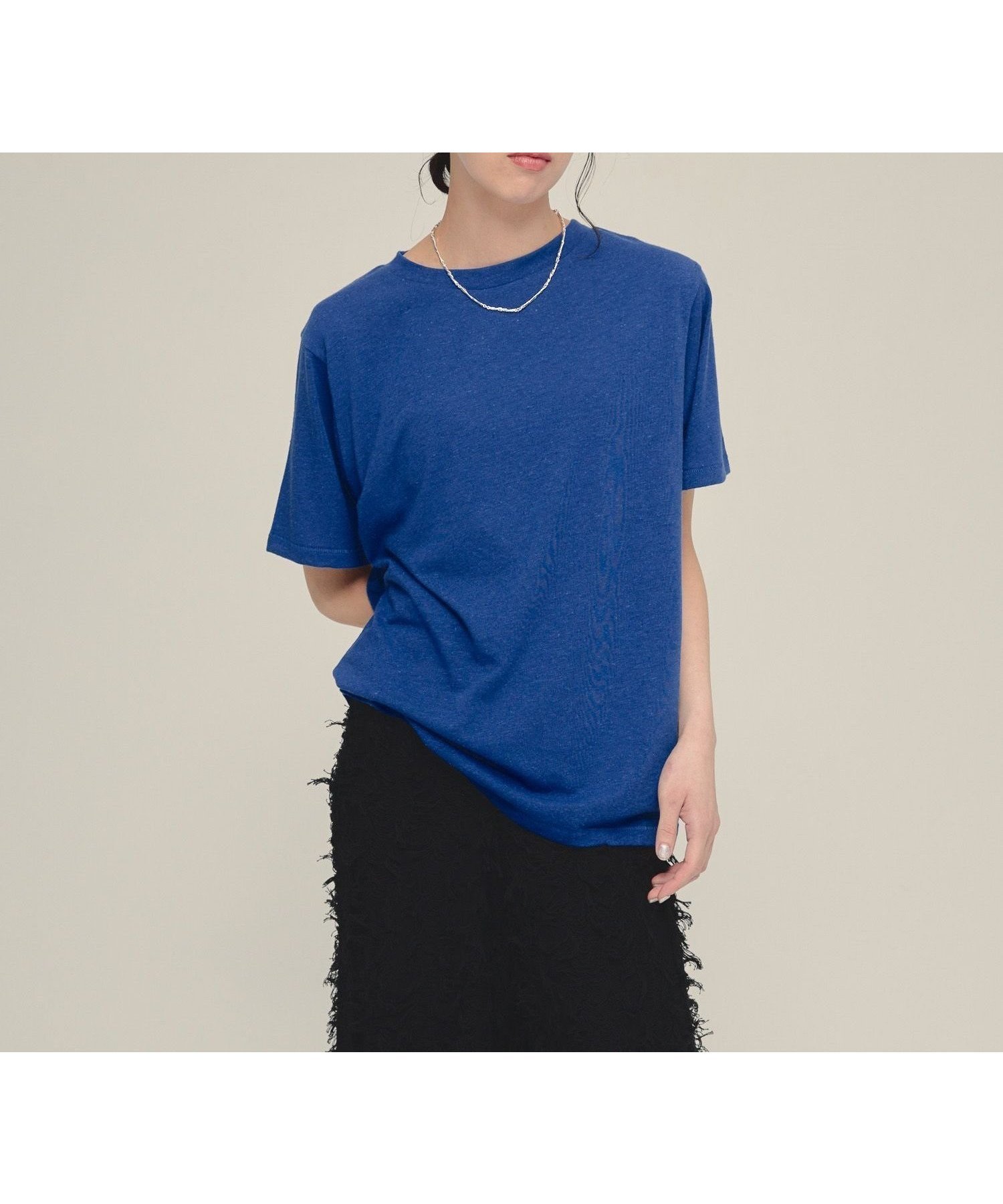 【ジーナシス/JEANASiS】のLinen Comfort Tee インテリア・キッズ・メンズ・レディースファッション・服の通販 founy(ファニー) 　ファッション　Fashion　レディースファッション　Fashion for Women　おすすめ　Recommended / Our Picks　リネン　Linen, Linen Fabric　リラックス　Relax, Relaxed Fit　ルーズ　Loose, Oversized　吸水　Absorbent, Quick-Dry　ブルー|ID: prp329100004672930 ipo3291000000033925124
