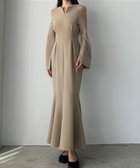 【ジュノア/JUNOAH】のLouere 選べるキーネックワンピース 人気、トレンドファッション・服の通販 founy(ファニー) ファッション Fashion レディースファッション Fashion for Women ワンピース Dresses マーメイド Mermaid, Fishtail Silhouette thumbnail Bグレージュ|ID: prp329100004672935 ipo3291000000033775667
