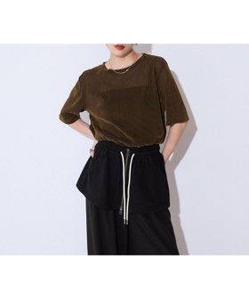【ジーナシス/JEANASiS】のストライプシアーベロアTEE SS 人気、トレンドファッション・服の通販 founy(ファニー) ファッション Fashion レディースファッション Fashion for Women トップス・カットソー Cut & Sew Tops ベロアトップス Velour Tops / Velvet-Look Items インナー Innerwear ジャケット Jacket, Outerwear ストライプ Stripe, Striped Pattern デニム Denim, Jeans Material ベロア Velour, Soft Velvet ボトム Bottoms, Lower Wear ワイド Wide, Wide Fit エレガント 上品 Elegant 夏 Summer |ID:prp329100004672947