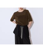 【ジーナシス/JEANASiS】のストライプシアーベロアTEE SS 人気、トレンドファッション・服の通販 founy(ファニー) ファッション Fashion レディースファッション Fashion for Women トップス・カットソー Cut & Sew Tops ベロアトップス Velour Tops / Velvet-Look Items インナー Innerwear ジャケット Jacket, Outerwear ストライプ Stripe, Striped Pattern デニム Denim, Jeans Material ベロア Velour, Soft Velvet ボトム Bottoms, Lower Wear ワイド Wide, Wide Fit エレガント 上品 Elegant 夏 Summer thumbnail ブラウン|ID: prp329100004672947 ipo3291000000033775703