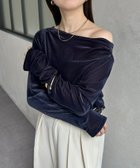 【ゼヴォン/Thevon】のドレープネックベロアシアープルオーバー 人気、トレンドファッション・服の通販 founy(ファニー) ファッション Fashion レディースファッション Fashion for Women トップス・カットソー Cut & Sew Tops カジュアルプルオーバー・ニットトップス Pullovers & Knit Tops / Casual Pullovers ベロアトップス Velour Tops / Velvet-Look Items 2025年 2025 2025-2026秋冬・A/W Autumn/Winter 2025–26 AW25–26 おすすめ Recommended / Our Picks シアー Sheer, See-Through スラックス Slacks, Dress Pants デニム Denim, Jeans Material フレア Flare, Flared ベロア Velour, Soft Velvet マーメイド Mermaid, Fishtail Silhouette エレガント 上品 Elegant 秋 Autumn thumbnail ネイビー|ID: prp329100004672962 ipo3291000000033775749