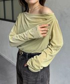 【ゼヴォン/Thevon】のドレープネックベロアシアープルオーバー 人気、トレンドファッション・服の通販 founy(ファニー) ファッション Fashion レディースファッション Fashion for Women トップス・カットソー Cut & Sew Tops カジュアルプルオーバー・ニットトップス Pullovers & Knit Tops / Casual Pullovers ベロアトップス Velour Tops / Velvet-Look Items 2025年 2025 2025-2026秋冬・A/W Autumn/Winter 2025–26 AW25–26 おすすめ Recommended / Our Picks シアー Sheer, See-Through スラックス Slacks, Dress Pants デニム Denim, Jeans Material フレア Flare, Flared ベロア Velour, Soft Velvet マーメイド Mermaid, Fishtail Silhouette エレガント 上品 Elegant 秋 Autumn thumbnail オリーブ|ID: prp329100004672962 ipo3291000000033775751