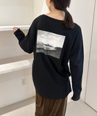【セレクトモカ/SELECT MOCA】のアソートプリントルーズロングTシャツ ブラック系その他2-9992|ID: prp329100004672988 ipo3291000000033997825