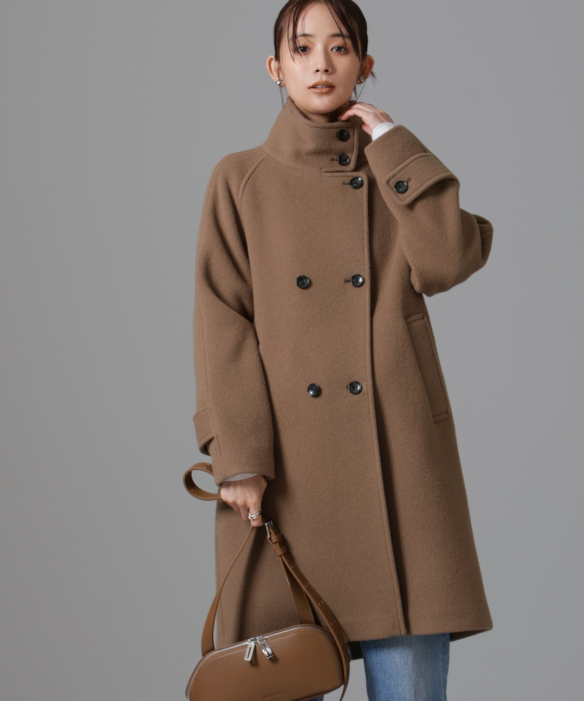 【ナノ ユニバース/nano universe】のPECOLAMBウールカシミヤスタンドカラーコート インテリア・キッズ・メンズ・レディースファッション・服の通販 founy(ファニー) 　ファッション　Fashion　レディースファッション　Fashion for Women　アウター　Coat / Outerwear Collection　コート・ロングコート・ピーコート　Long Coats, Peacoats & More　エレガント 上品　Elegant　ショート　Short, Short Length　スタンド　Stand Collar, Upright Stand　スラックス　Slacks, Dress Pants　ダブル　Double, Double-Breasted　ベーシック　Basic, Essential　ポケット　Pocket, Pocket Detail　防寒　Cold Protection, Winter-Ready　ロング　Long, Long-Length　おすすめ　Recommended / Our Picks　2024年　2024　2024-2025秋冬・A/W　Autumn/Winter 2024–25 AW24–25　モカ3|ID: prp329100004673147 ipo3291000000033776453