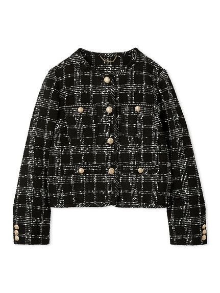 【セルフォード/CELFORD】のパイピングデザインツイードジャケット 人気、トレンドファッション・服の通販 founy(ファニー) 　ファッション　Fashion　レディースファッション　Fashion for Women　アウター　Coat / Outerwear Collection　レディースジャケット・軽アウター　Jackets　シルバー　Silver, Metallic Silver　ジャケット　Jacket, Outerwear　ツイード　Twill, Twill Weave　ブレード　Braid, Decorative Trim　ボックス　Boxy, Box Shape　ポケット　Pocket, Pocket Detail　エレガント 上品　Elegant　人気　Popular, Best Seller　 other-1|ID: prp329100004673163 ipo3291000000033776495