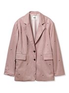 【ファーファー/FURFUR】の【限定カラー】ローズ刺繍テーラードジャケット 人気、トレンドファッション・服の通販 founy(ファニー) ファッション Fashion レディースファッション Fashion for Women アウター Coat / Outerwear Collection レディースジャケット・軽アウター Jackets テーラードジャケット / 通勤・きれいめスタイル Tailored Jackets & Blazers ジャケット Jacket, Outerwear チェック Check, Plaid, Tartan トレンド Trend, Trending Now ローズ Rose, Rose Motif thumbnail PNK[066]|ID: prp329100004673166 ipo3291000000033776510