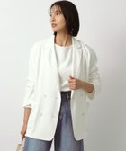 【バンヤードストーム/BARNYARDSTORM】のダブルクロスジャケット 人気、トレンドファッション・服の通販 founy(ファニー) ファッション Fashion レディースファッション Fashion for Women アウター Coat / Outerwear Collection レディースジャケット・軽アウター Jackets とろみ Fluid, Flowy Fabric アクセサリー Fashion Accessories カーディガン Cardigan, Knitwear シンプル Simple, Minimal ジャケット Jacket, Outerwear セットアップ Set-Up, Coordinated Outfit ダブル Double, Double-Breasted デニム Denim, Jeans Material ヴィンテージ Vintage Style エレガント 上品 Elegant 定番 Standard, Basic Item thumbnail ホワイト10|ID: prp329100004673211 ipo3291000000033776687