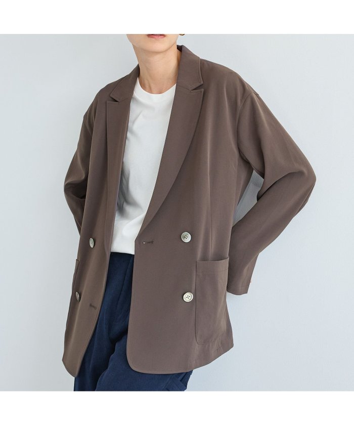 【バンヤードストーム/BARNYARDSTORM】のダブルクロスジャケット インテリア・キッズ・メンズ・レディースファッション・服の通販 founy(ファニー) https://founy.com/ ファッション Fashion レディースファッション Fashion for Women アウター Coat / Outerwear Collection レディースジャケット・軽アウター Jackets とろみ Fluid, Flowy Fabric アクセサリー Fashion Accessories カーディガン Cardigan, Knitwear シンプル Simple, Minimal ジャケット Jacket, Outerwear セットアップ Set-Up, Coordinated Outfit ダブル Double, Double-Breasted デニム Denim, Jeans Material ヴィンテージ Vintage Style エレガント 上品 Elegant 定番 Standard, Basic Item |ID: prp329100004673211 ipo3291000000034537995