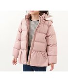 【デビロック/devirock / KIDS】の洗える ファイバーダウン フードが取り外せる ペプラム ジャケット ダウン 25AW ダスティピンク|ID: prp329100004673324 ipo3291000000034043876