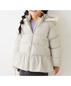 【デビロック/devirock / KIDS】の洗える ファイバーダウン フードが取り外せる ペプラム ジャケット ダウン 25AW アイボリー|ID: prp329100004673324 ipo3291000000035064225