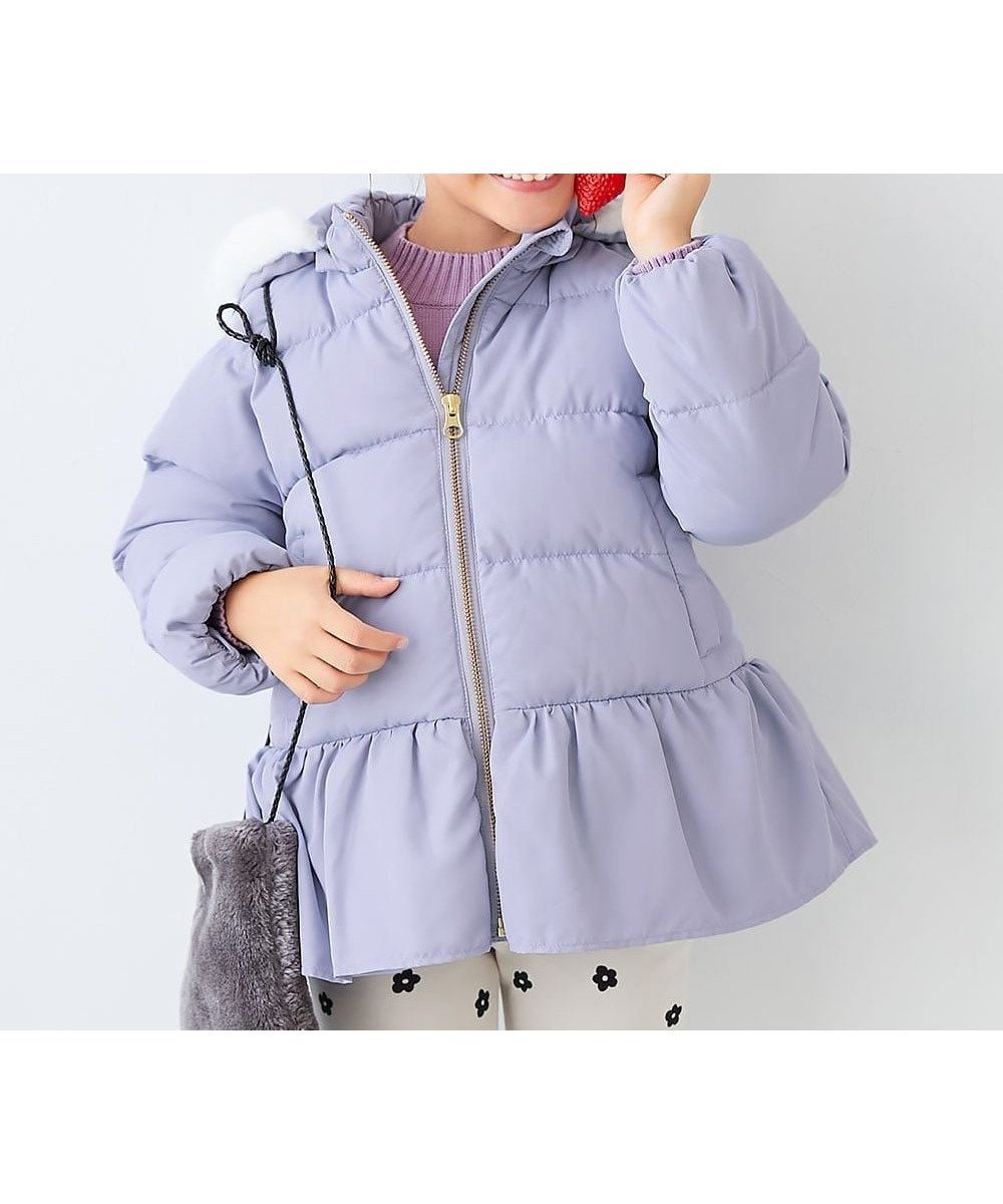 【デビロック/devirock / KIDS】の洗える ファイバーダウン フードが取り外せる ペプラム ジャケット ダウン 25AW インテリア・キッズ・メンズ・レディースファッション・服の通販 founy(ファニー) 　ファッション　Fashion　キッズファッション　Fashion for Kids　洗える　Machine Washable　ジャケット　Jacket, Outerwear　タフタ　Taffeta, Structured Fabric　ダウン　Down, Puffer　ペプラム　Peplum, Flared Hem　おすすめ　Recommended / Our Picks　2025年　2025　2025-2026秋冬・A/W　Autumn/Winter 2025–26 AW25–26　Gブルー|ID: prp329100004673324 ipo3291000000035326292