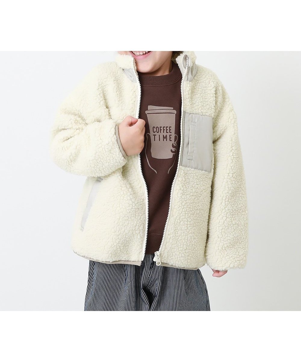 【デビロック/devirock / KIDS】の洗える アウトドア ボアジャケット ブルゾン アウター ジャケット 25AW インテリア・キッズ・メンズ・レディースファッション・服の通販 founy(ファニー) ファッション Fashion キッズファッション Fashion for Kids アウター Coat Outerwear /Kids アウトドア Outdoor Clothing 洗える Machine Washable ジャケット Jacket, Outerwear トレンド Trend, Trending Now ブルゾン Blouson, Bomber Jacket ポケット Pocket, Pocket Detail 冬 Winter / This Winter おすすめ Recommended / Our Picks 2025年 2025 2025-2026秋冬・A/W Autumn/Winter 2025–26 AW25–26 001-オフホワイト|ID: prp329100004673372 ipo3291000000034064822