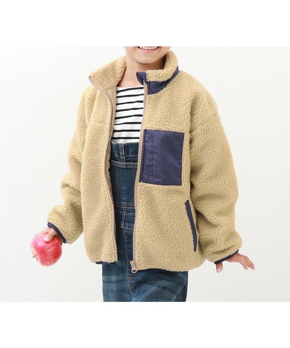 【デビロック/devirock / KIDS】の洗える アウトドア ボアジャケット ブルゾン アウター ジャケット 25AW インテリア・キッズ・メンズ・レディースファッション・服の通販 founy(ファニー) ファッション Fashion キッズファッション Fashion for Kids アウター Coat Outerwear /Kids アウトドア Outdoor Clothing 洗える Machine Washable ジャケット Jacket, Outerwear トレンド Trend, Trending Now ブルゾン Blouson, Bomber Jacket ポケット Pocket, Pocket Detail 冬 Winter / This Winter おすすめ Recommended / Our Picks 2025年 2025 2025-2026秋冬・A/W Autumn/Winter 2025–26 AW25–26 003-Dベージュ|ID: prp329100004673372 ipo3291000000034064823