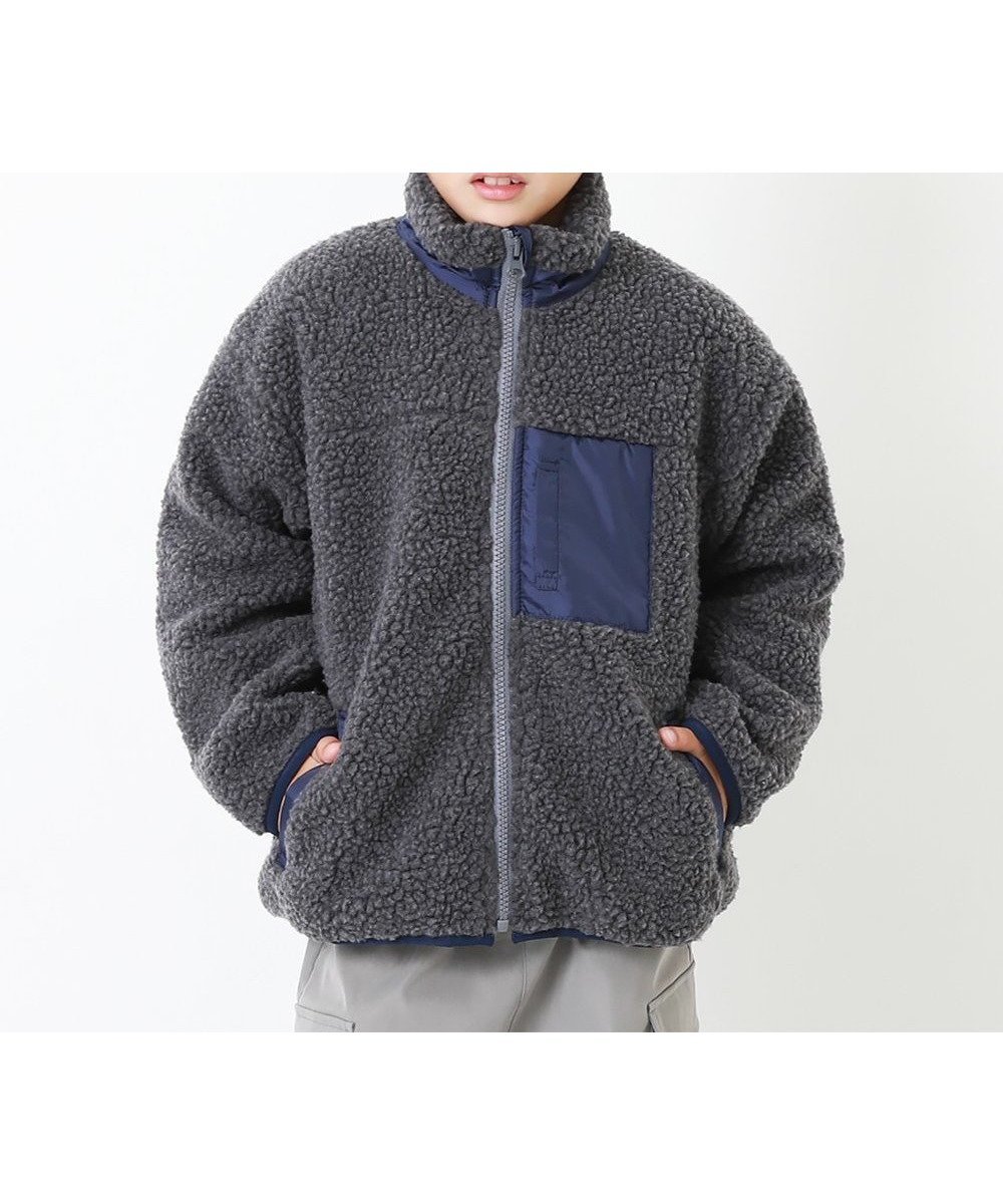 【デビロック/devirock / KIDS】の洗える アウトドア ボアジャケット ブルゾン アウター ジャケット 25AW インテリア・キッズ・メンズ・レディースファッション・服の通販 founy(ファニー) ファッション Fashion キッズファッション Fashion for Kids アウター Coat Outerwear /Kids アウトドア Outdoor Clothing 洗える Machine Washable ジャケット Jacket, Outerwear トレンド Trend, Trending Now ブルゾン Blouson, Bomber Jacket ポケット Pocket, Pocket Detail 冬 Winter / This Winter おすすめ Recommended / Our Picks 2025年 2025 2025-2026秋冬・A/W Autumn/Winter 2025–26 AW25–26 004-チャコール|ID: prp329100004673372 ipo3291000000034064824