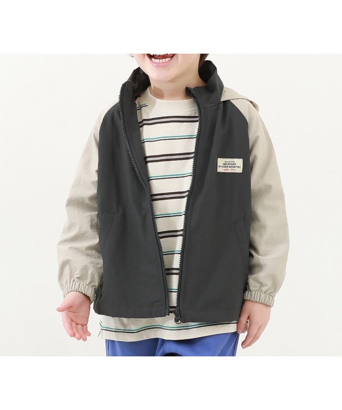 【デビロック/devirock / KIDS】の撥水 ナイロン フード収納付き 配色ラグラン ウインドブレーカー 25AW インテリア・キッズ・メンズ・レディースファッション・服の通販 founy(ファニー) https://founy.com/ ファッション Fashion キッズファッション Fashion for Kids シンプル Simple, Minimal 2025年 2025 2025-2026秋冬・A/W Autumn/Winter 2025–26 AW25–26 |ID: prp329100004673378 ipo3291000000034099429