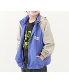 【デビロック/devirock / KIDS】の撥水 ナイロン フード収納付き 配色ラグラン ウインドブレーカー 25AW 003-グレージュ-Pブルー|ID: prp329100004673378 ipo3291000000034099432