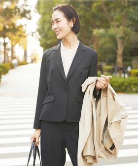 【ミッシェルクラン/MICHEL KLEIN】のストレッチテーラードジャケット(セットアップ対応/3サイズあり/裏地なし) 人気、トレンドファッション・服の通販 founy(ファニー) ファッション Fashion レディースファッション Fashion for Women アウター Coat / Outerwear Collection レディースジャケット・軽アウター Jackets テーラードジャケット / 通勤・きれいめスタイル Tailored Jackets & Blazers インナー Innerwear 洗える Machine Washable シンプル Simple, Minimal ストレッチ Stretch, Stretchy Fabric セットアップ Set-Up, Coordinated Outfit 人気 Popular, Best Seller パターン Pattern, Design Print ポケット Pocket, Pocket Detail おすすめ Recommended / Our Picks セレモニー Ceremony ビジネス 仕事 通勤 Business / Work / Commuting |ID:prp329100004673397