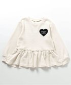 【エフオー オンラインストア/F.O.Online Store / KIDS】のワッフルペプラムハートモチーフTシャツ アイボリー|ID: prp329100004673412 ipo3291000000033901814