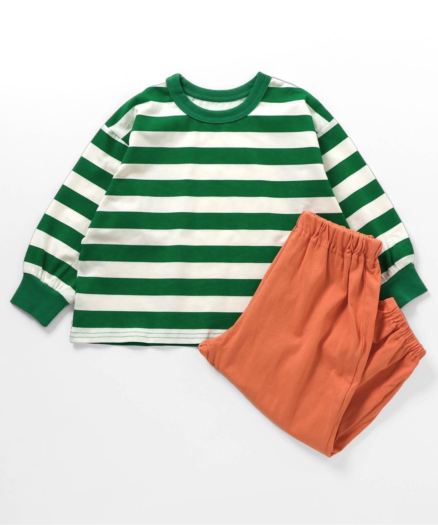 【エフオー オンラインストア/F.O.Online Store / KIDS】のWEB限定 バラエティーパジャマ インテリア・キッズ・メンズ・レディースファッション・服の通販 founy(ファニー) 　ファッション　Fashion　キッズファッション　Fashion for Kids　シンプル　Simple, Minimal　パジャマ　Pajamas, Sleepwear　プチプライス・低価格　Affordable / Budget Price　ボーダー　Border, Stripe　モチーフ　Motif, Design Theme　モノトーン　Monotone, Black and White　人気　Popular, Best Seller　A/W・秋冬　Autumn/Winter　長袖　Long Sleeve, Full Sleeve　グリーン|ID: prp329100004673447 ipo3291000000033923865