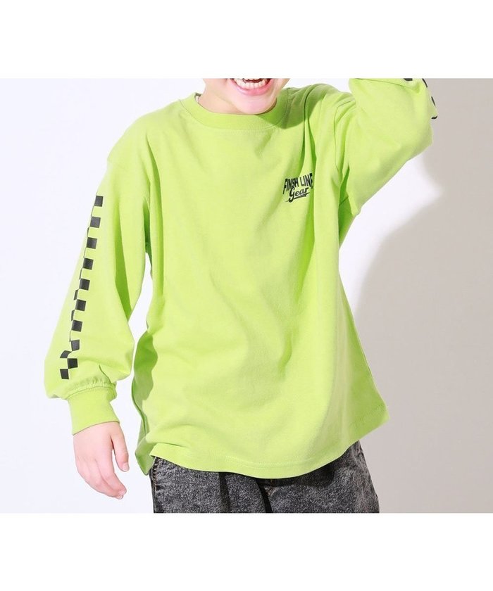【デビロック/devirock / KIDS】の綿100% デビラボ BIGシルエット プリント袖リブ 長袖Tシャツ ロンT トップス 25AW インテリア・キッズ・メンズ・レディースファッション・服の通販 founy(ファニー) https://founy.com/ ファッション Fashion キッズファッション Fashion for Kids トップス・カットソー Cut & Sew Tops シンプル Simple, Minimal トレンド Trend, Trending Now 長袖 Long Sleeve, Full Sleeve プリント Print, Printed Pattern おすすめ Recommended / Our Picks 2025年 2025 2025-2026秋冬・A/W Autumn/Winter 2025–26 AW25–26 |ID: prp329100004673491 ipo3291000000034088030