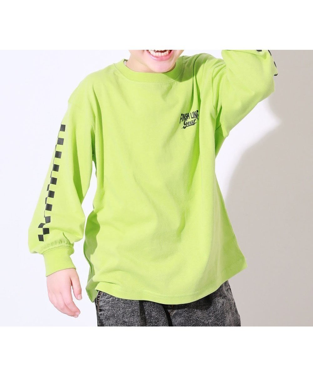 【デビロック/devirock / KIDS】の綿100% デビラボ BIGシルエット プリント袖リブ 長袖Tシャツ ロンT トップス 25AW 人気、トレンドファッション・服の通販 founy(ファニー) 　ファッション　Fashion　キッズファッション　Fashion for Kids　トップス・カットソー　Cut & Sew Tops　シンプル　Simple, Minimal　トレンド　Trend, Trending Now　長袖　Long Sleeve, Full Sleeve　プリント　Print, Printed Pattern　おすすめ　Recommended / Our Picks　2025年　2025　2025-2026秋冬・A/W　Autumn/Winter 2025–26 AW25–26　 other-1|ID: prp329100004673491 ipo3291000000034088030