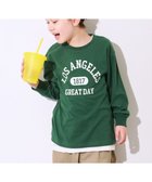 【デビロック/devirock / KIDS】の綿100% デビラボ BIGシルエット プリント袖リブ 長袖Tシャツ ロンT トップス 25AW 001-ロゴ-ボトルグリーン|ID: prp329100004673491 ipo3291000000034088032