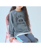 【デビロック/devirock / KIDS】の綿100% デビラボ BIGシルエット プリント袖リブ 長袖Tシャツ ロンT トップス 25AW 002-ロゴ-くすみブルー|ID: prp329100004673491 ipo3291000000034088033