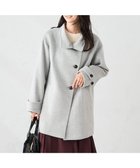 【アー ヴェー ヴェー/a.v.v】のスタンドカラーミディコート ライトグレー|ID: prp329100004673532 ipo3291000000034476409