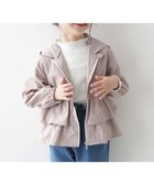 【デビロック/devirock / KIDS】の水はじく ナイロン フードが取り外せる フリル ウインドブレーカー 25AW ピンクベージュ|ID: prp329100004673544 ipo3291000000034054034