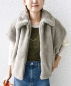 【シップス フォー ウィメン/SHIPS】の【WEB限定】グラデーション ファー ジップ ベスト ライトグレー|ID: prp329100004673549 ipo3291000000033777968