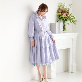 【ローズティアラ/Rose Tiara】の【撥水】ロングマウンテンパーカー 人気、トレンドファッション・服の通販 founy(ファニー) ファッション Fashion レディースファッション Fashion for Women トップス・カットソー Cut & Sew Tops レディースパーカー・カジュアルフーディー Casual Hoodies & Sweatshirts ティアード Tiered, Tiered Style デニム Denim, Jeans Material ドット Polka Dot, Dot Pattern パーカー Hoodie, Parka フェミニン Feminine, Girly ロング Long, Long-Length 切替 Switching, Contrast Panel 旅行 Travel 春 Spring 軽量 Lightweight, Ultra Light |ID:prp329100004673566