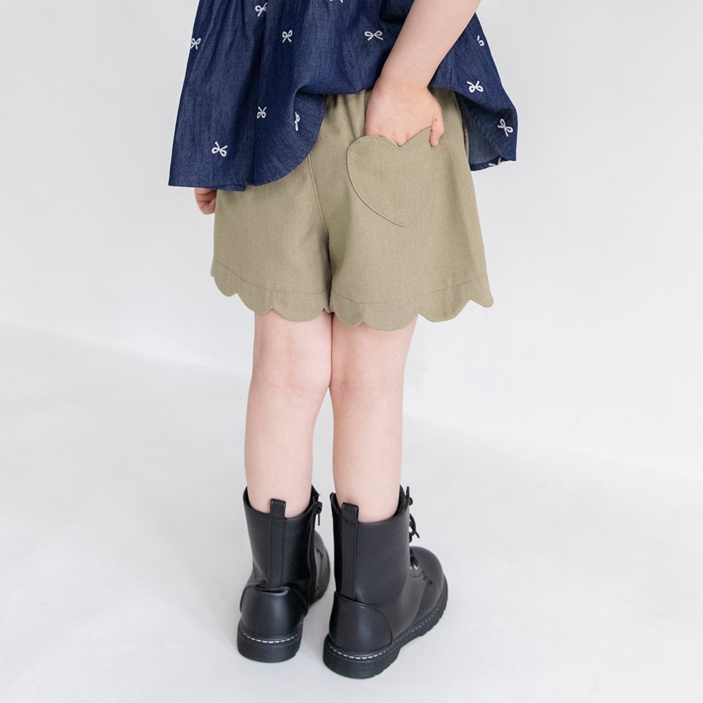 【ブランシェス/branshes / KIDS】の【25AW】マシュマロショートパンツ インテリア・キッズ・メンズ・レディースファッション・服の通販 founy(ファニー) 　ファッション　Fashion　キッズファッション　Fashion for Kids　ボトムス　Bottoms　スカラップ　Scallop, Scalloped Edge　チェック　Check, Plaid, Tartan　チュニック　Tunic, Long Top　デニム　Denim, Jeans Material　ドット　Polka Dot, Dot Pattern　ポケット　Pocket, Pocket Detail　無地　Plain, Solid Color　おすすめ　Recommended / Our Picks　エレガント 上品　Elegant　2025年　2025　2025-2026秋冬・A/W　Autumn/Winter 2025–26 AW25–26　ブラウン|ID: prp329100004673570 ipo3291000000034075418