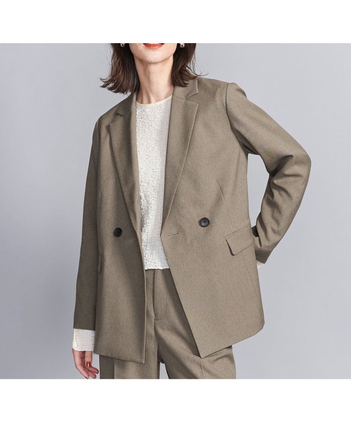 【ユナイテッドアローズ/UNITED ARROWS】のウールライク ダブルジャケット インテリア・キッズ・メンズ・レディースファッション・服の通販 founy(ファニー) https://founy.com/ ファッション Fashion レディースファッション Fashion for Women アウター Coat / Outerwear Collection レディースジャケット・軽アウター Jackets おすすめ Recommended / Our Picks ジャケット Jacket, Outerwear セットアップ Set-Up, Coordinated Outfit ダブル Double, Double-Breasted トレンド Trend, Trending Now ボトム Bottoms, Lower Wear マニッシュ Mannish, Boyish リラックス Relax, Relaxed Fit |ID: prp329100004673609 ipo3291000000033778209