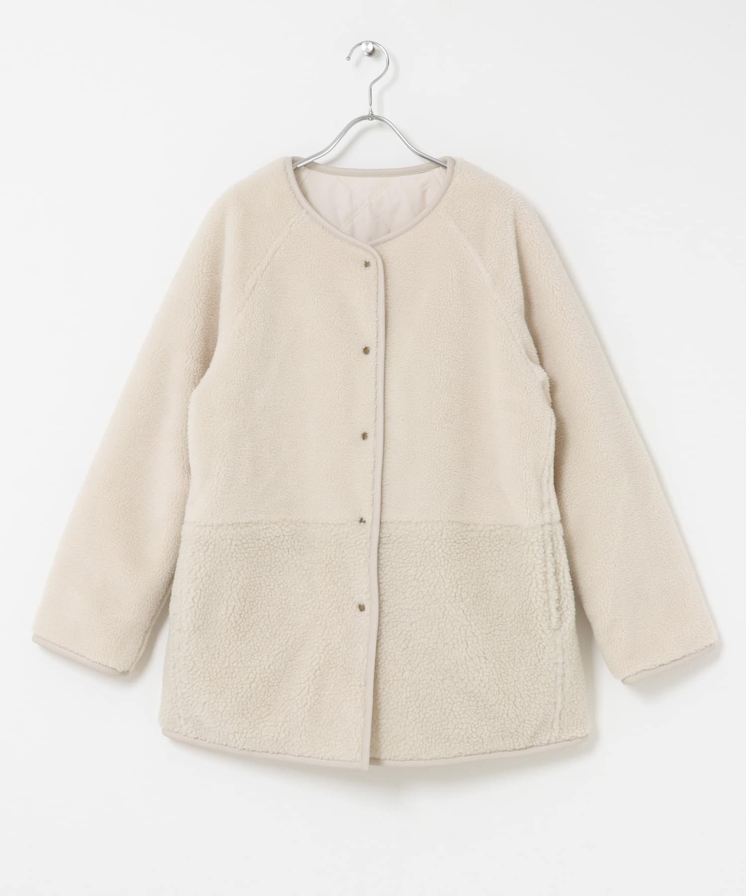 【サニーレーベル/Sonny Label / URBAN RESEARCH】のリバーシブルボア撥水キルティングコート インテリア・キッズ・メンズ・レディースファッション・服の通販 founy(ファニー) 　ファッション　Fashion　レディースファッション　Fashion for Women　アウター　Coat / Outerwear Collection　コート・ロングコート・ピーコート　Long Coats, Peacoats & More　2025年　2025　2025-2026秋冬・A/W　Autumn/Winter 2025–26 AW25–26　冬　Winter / This Winter　おすすめ　Recommended / Our Picks　キルティング　Quilted, Quilting　ミドル　Middle Length, Mid Height　リバーシブル　Reversible, Two-Sided　人気　Popular, Best Seller　A/W・秋冬　Autumn/Winter　防寒　Cold Protection, Winter-Ready　アイボリー|ID: prp329100004673683 ipo3291000000033778488